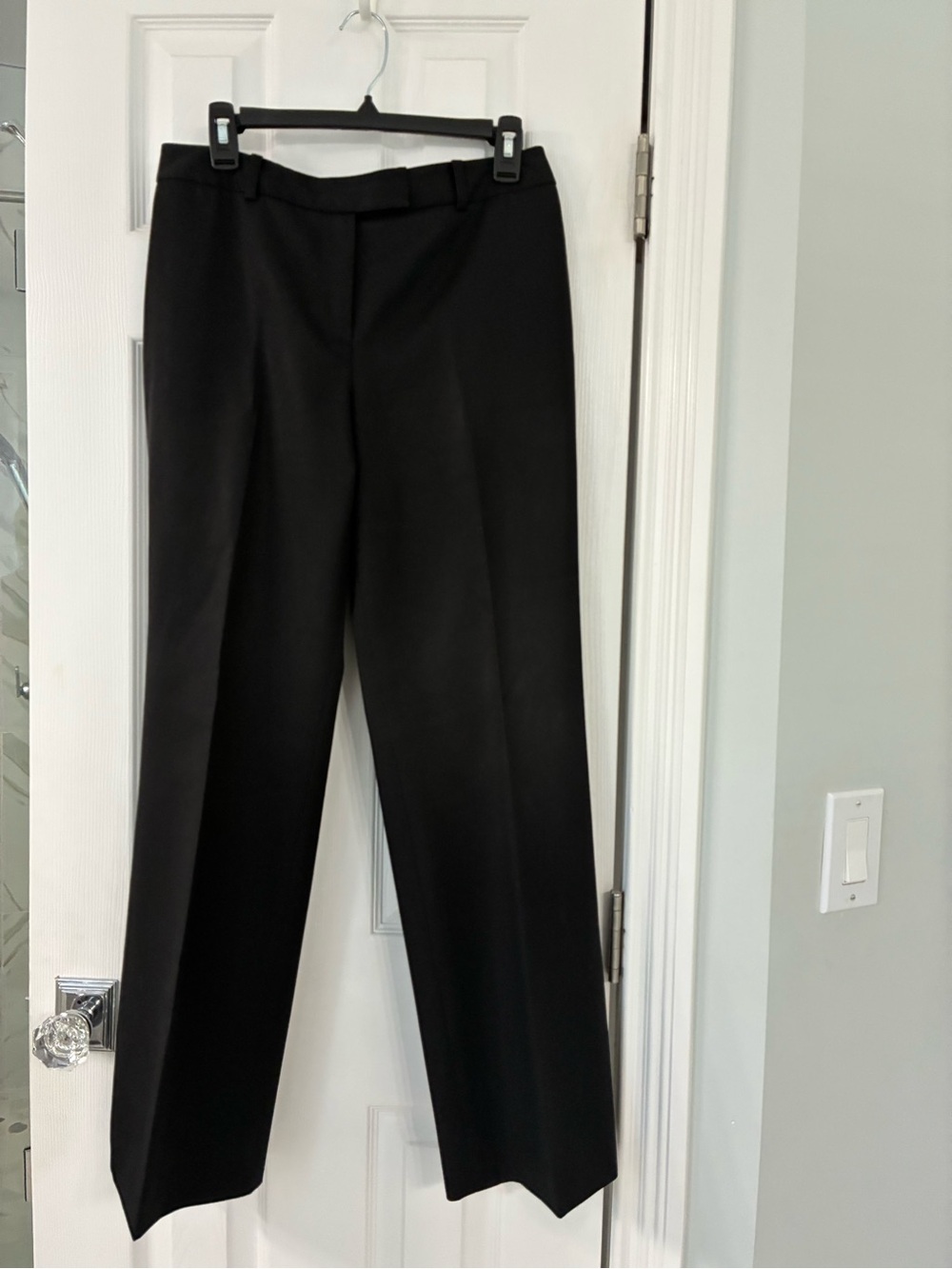 Brooks Brothers  Black Straight-Leg Dress Pants for Women Mid-Rise 10p